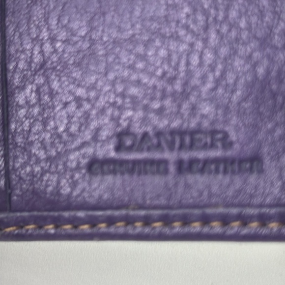 Danier Purple Leather Wallet - Picture 5 of 11